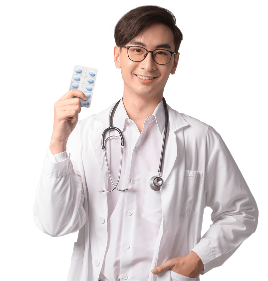 Doctor with patient